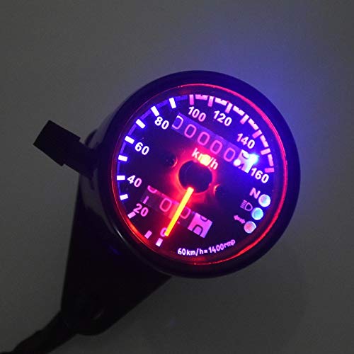 BEESCLOVER Universal Motorcycle Speedometer Odometer Gauge ATV Bike