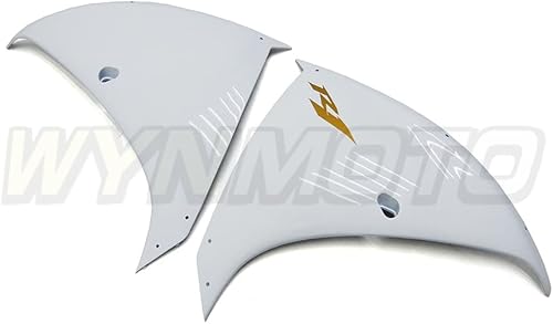 Miniatura 7 de FLPRO - Carenados completos de plástico para motocicleta Yamaha 2009 2010 2011 YZF1000 R1 YZF-R1 09 10 11 ABS inyección carrocería blanco negro con