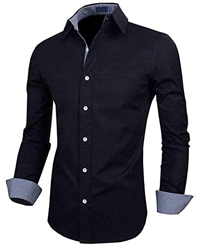 Image of LookMark Men's Plain Regular Fit Casual Shirt