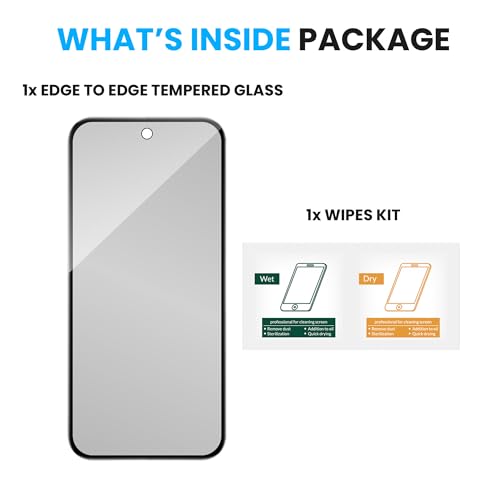 Image of FIRST MART Military-Grade Matte Tempered Glass for Google Pixel 9A - 9H Screen Protector, Anti-Glare Protection, Scratch-Resistant, Bubble-Free (1 Pack)