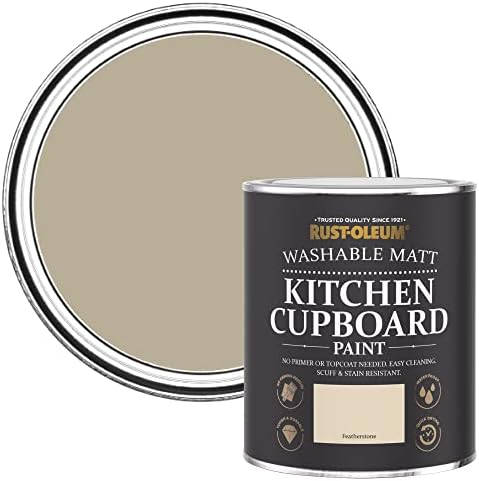 Rust-Oleum Off White Kitchen Cupboard Watercolour Paint in Matt Finish - Antique White 750ml