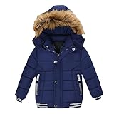 Design pratique : ce manteau d'hiver parka pour garçon de longueur moyenne pour enfants dispose d'une fermeture éclair et d'un bouton, d'une capuche amovible en fausse fourrure, de 2 poches cargo profondes et de 2 poches inclinées à fermeture éclair sur la poitrine qui sont assez grandes pour les effets personnels tels que les jouets, les collations et les cartes d'étudiant, etc. Les poignets élastiques et la capuche coupe-vent en polaire bloquent efficacement les courants d'air froids. La fermeture éclair lisse est facile à fermer et à descendre rapidement, offrant une longue durée de vie.