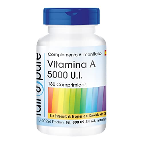 Fair & Pure Vitamina A 5000 U.I. Retinol Vegano 180 Comprimidos
