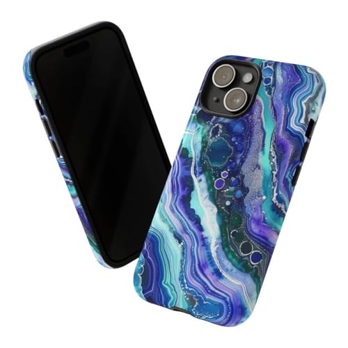 Coque rigide brillante iPhone 15 protection géode