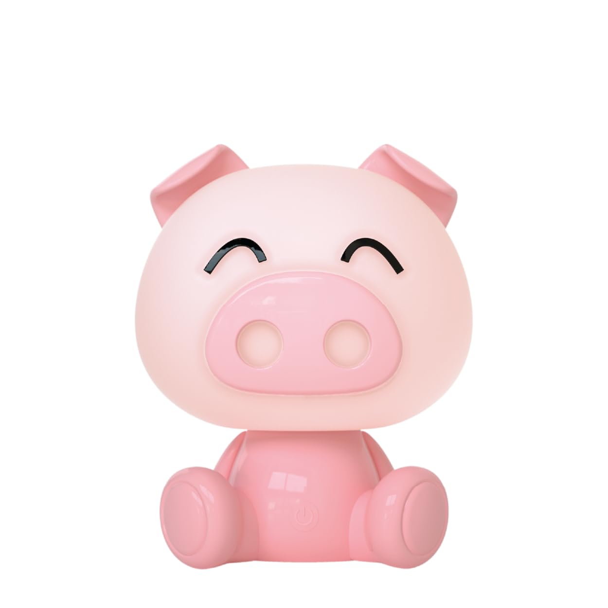 Luxus Europe - Veilleuse enfant Piggy Rose - Veilleuse LED sans fil pour enfants – Rechargeable par USB-C – 7 couleurs RGB – Lampe de table pour chambre d’enfant