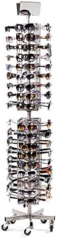 Sunglass Rotating Steel Display 17 Dia x 72 H Inches Holds up to 72 Sunglasses