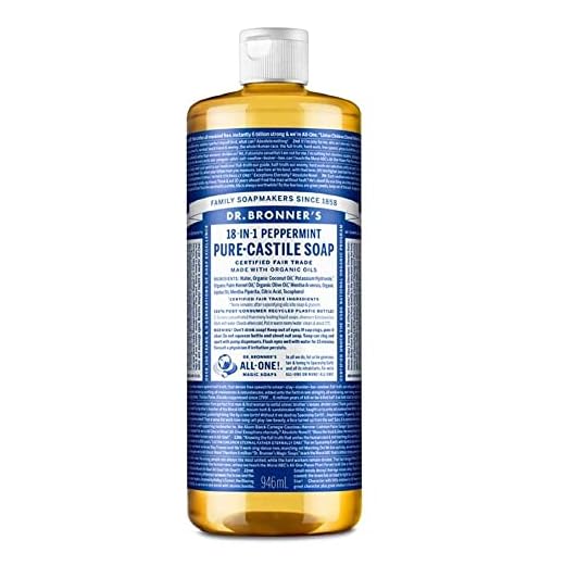 Dr. Bronners Peppermint Jabón, 945 ml