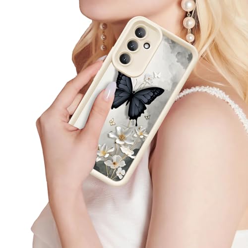 Coque Samsung Galaxy S24 FE 5G chic design papillon noir 3D