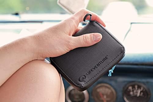 Lifeventure RFiD Protected Zip Bifold Wallet  Slim Wallet for Travel, Eco-Friendly, Recyclable Material