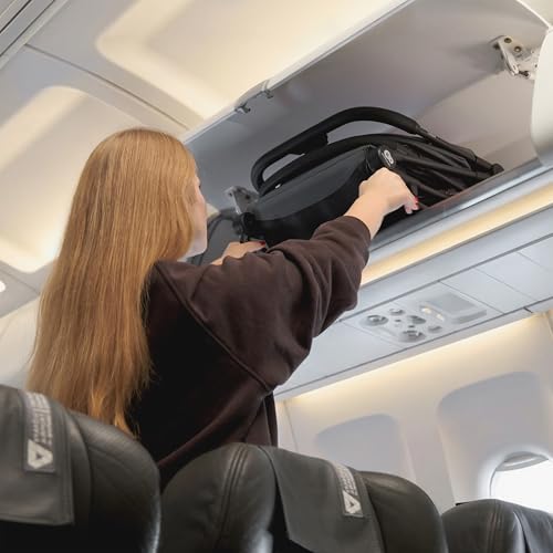 Miniatura 3 de Kinderkraft Nebo Silla De Paseo Cabina Ultraligera, Plegado Con Una Mano, Se Mantiene De Pie Plegada, 51 43 21 Cm, Correa Y Bolsa, Posición Tumbada, Arnés 5 Puntos, Gris