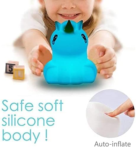 子供/大人のためのTianhaixing動物型ビッグナイトライト、充電式LEDソフトシリコンベッドサイドランプ（BPAフリー）、調整