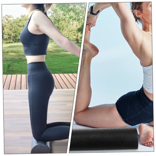 Rodillos de espuma semicirculares para ejercicio, relajación muscular y fisioterapia: par de rodillos medio para masaje de espalda, hombros, cuello y entrenamiento de equilibrio postural (45 cm) miniatura 7