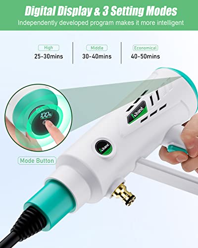 Portable Pressure Washer Aihand Max 900 Psi, 21V 4.0Ah Battery Powered Pressure Washer With 0-180°Nozzle, Cordless Power Washer With Accessories Kit For Cleaning Car, Floors Watering Flowers, White #TOP1