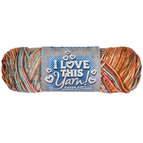 Image of Hobby Lobby Print I Love This Yarn, 434 Orange Burst, Set of 2 | 4 Medium Weight, 252 Yards Per Skein