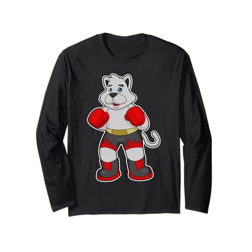 Hund Boxer Boxhandschuhe Sport Langarmshirt