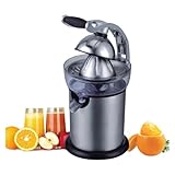 MIIKHI 130 W Zitruspresse Limette Grapefruit Extraktor Zitruspresse Professionelle Elektrische Edelstahl Obstpresse Organisch gepresst Hohe Saftausbeute Leiser Motor