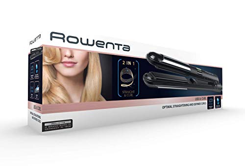 Rowenta SF4210 Liss & Curl 2-in-1 Haarglätter mit Keramikbeschichtung