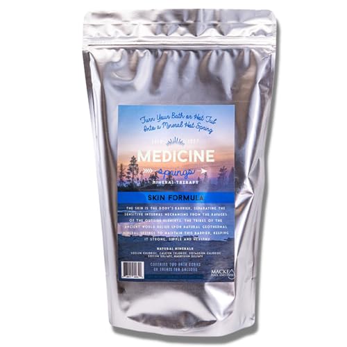 Mineral Salts for Bath - Hot Springs Spa Salt for Skin Soak - Soaking Mineral - Medicine Springs Skin Formula for Relaxation