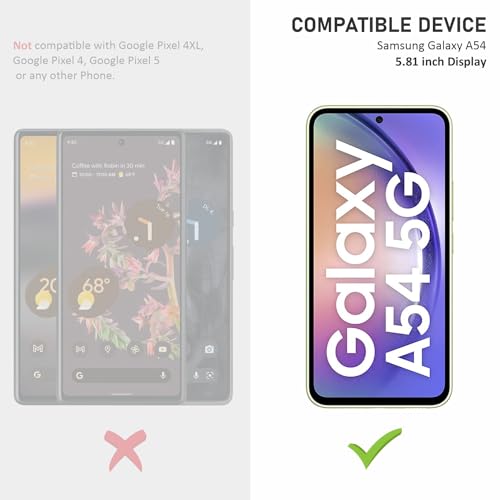 Image of Mr.Shield Top-Notch HD+ Tempered Glass Screen Protector Guard for Samsung Galaxy A54 5G (6.4 Inch), 9H Hardness, Military Grade Protection, Easy Installation kit