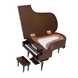 SOLUSTRE Klavier-spieluhr Aus Hochwertigen Materialien Kompakt Und Niedlich Als Schreibtischdeko Und Geschenkidee Für Musikliebhaber Handlich Für Tasche Oder Schreibtisch
