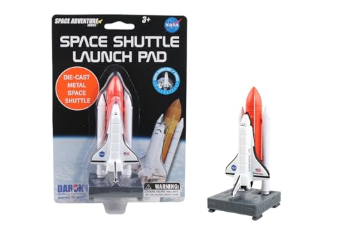 Daron Space Mission Toy Set Space Shuttle on Launch Pad, Authentic Spacecraft Representation, Individually Packaged Playsets