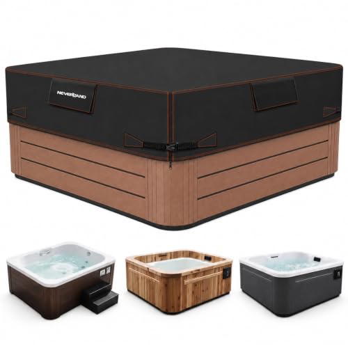 NEVERLAND Hot Tub Cover 85x85 Inch Heavy Duty UV Protection Cover for SPA