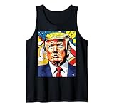 Donald Trump Portrait Art moderne Pop Art Mid-Century BD Style