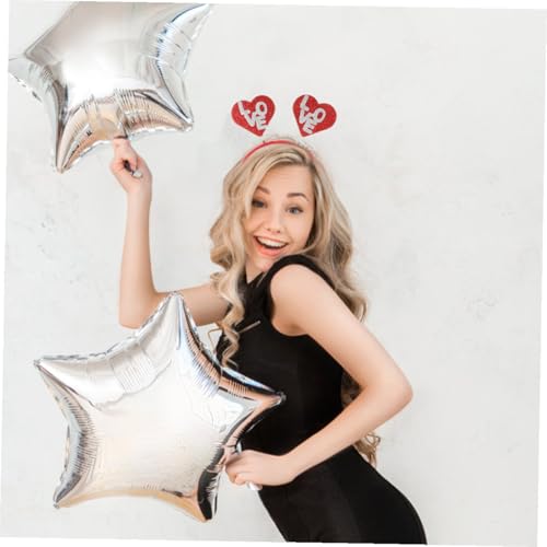 Bandeau cheveux cœur rouge Saint-Valentin en tissu doux confortable pour femme