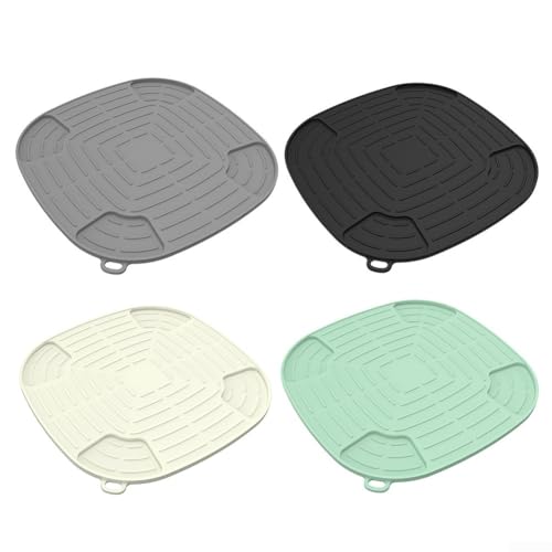 Protector térmico de silicona para freidora de aire NJCrispi FN101, accesorio esencial de cocina para seguridad y eficiencia (blanco)