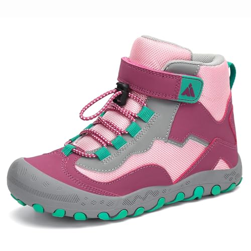Mishansha Kids Boys Hiking Shoes Lightweight Anti Slip Outdoor Trekking Walking Child Trail Running...