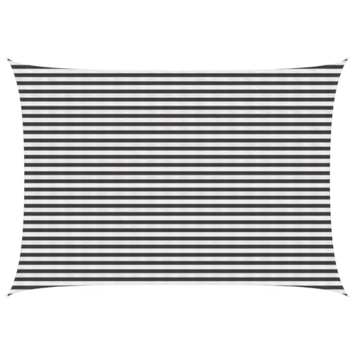 Voile d'ombrage rectangulaire 3,5x5m en polyéthylène avec fixations