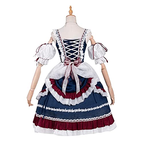 Vestido de Lolita clásico con falda de alta caída y acabados de princesa 2
