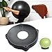 Fancyes Exercise Ball Base Yoga Ball Chair Stand Base Yoga Ball Base Balance Ball Seat Equipment for Indoor Gym Workout Home Pilates, No Resistance Band