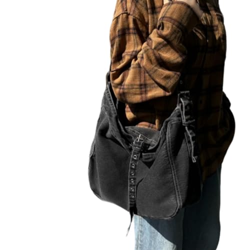 Womens Denim Shoulder Purses and Handbags, Casual Messenger Bag Tote Crossbody Purse Daily Hobo Bag2