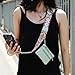 YOUSHEME Clip and Go Strap for Phone with Wallet Crossbody, Phone Strap with Zippered Pouch, Adjustable Crossbody Phone Strap with Leather Wallet for All Phones (Green)