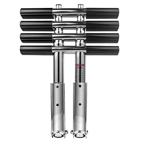 Hoffen 4 Steps Ladder Stainless Sport/Diver Ladder Dual Vertical Telescoping Stable Tube Marine Boat RV Camper by Hoffen - Image 5