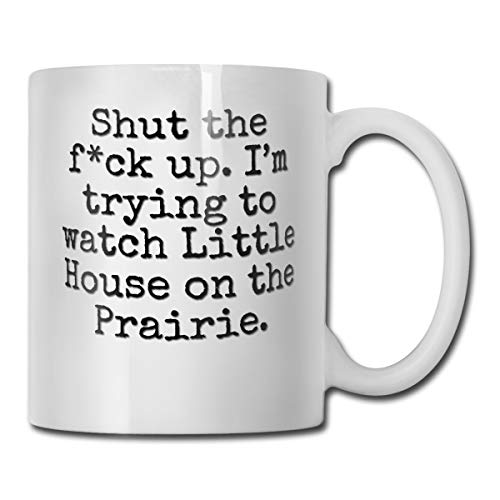 antfeagor Im Trying to Watch Little House On The Prairie Funny Coffee Mug - Best Mom Dad Gifts - Gag Mothers Day Present Idea from Daughter Son Kids - Novelty Birthday Gift for Parents Tea Mug