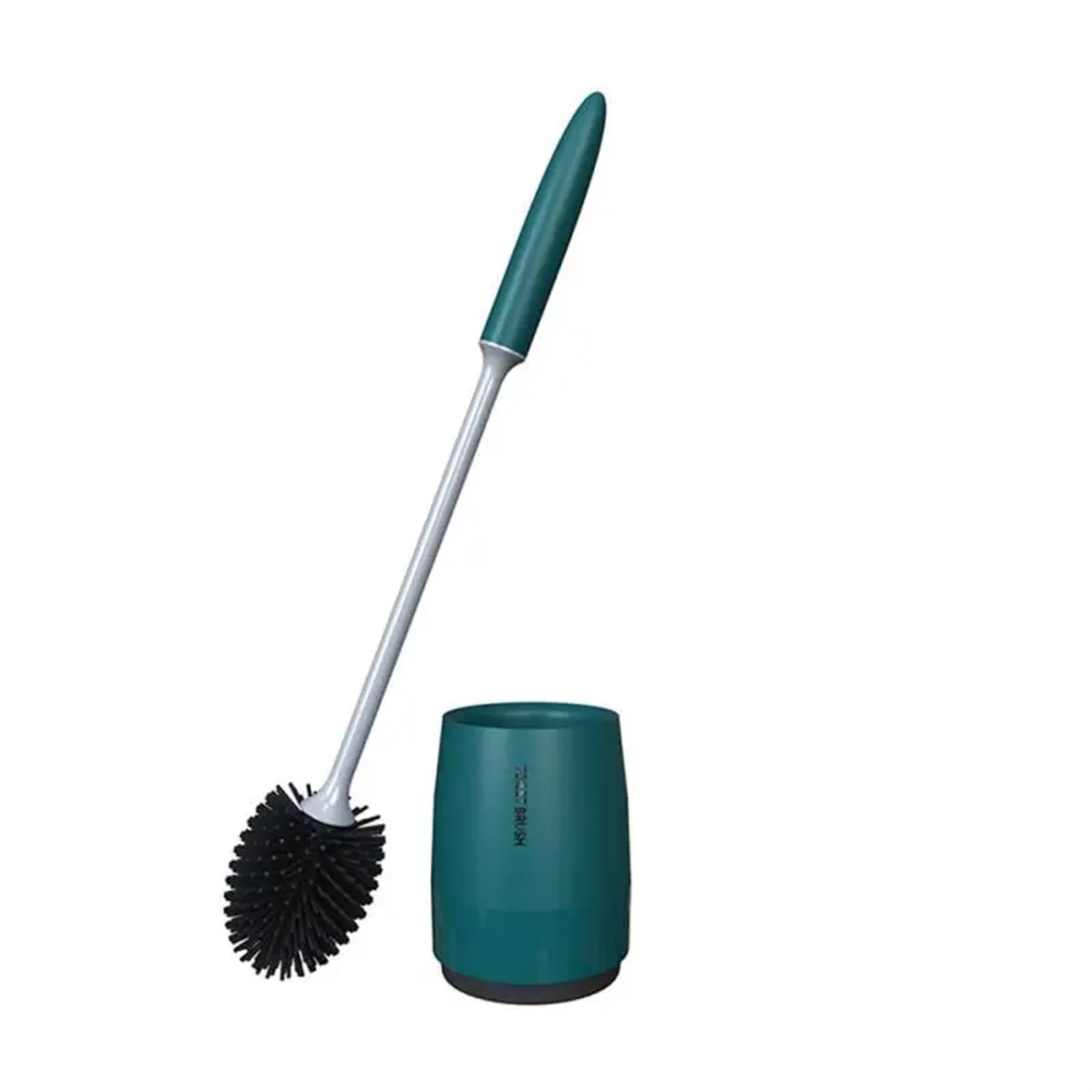 Brosse de toilettes silicone verte pour une salle de bain moderne et propre