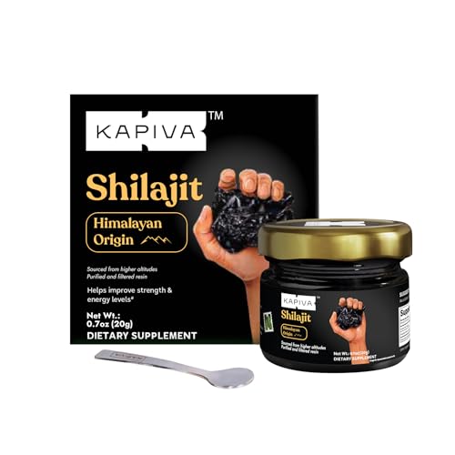 Kapiva Original Himalayan Shilajit/Shilajeet Resin 20g | 250mg/Serving | For Energy Endurance & Vitality | 80 Servings | 100% Ayurvedic