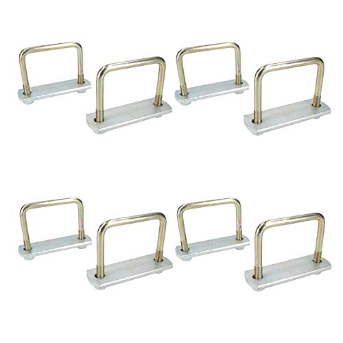 Boulons en U M10 80x75mm haute résistance avec plaques et écrous pour fixation solide