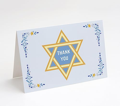 Cartes de remerciement de condoléances avec enveloppes Lot de 25 pour funérailles juives