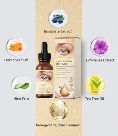 Miniatura 2 de Shinwink - Suero de regeneración intensa para pestañas y cejas, suero de crecimiento de pestañas y potenciador de cejas para crecer pestañas más