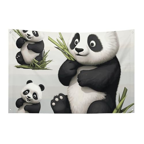 Décoration de festival en plein air drapée de panda pour embellir votre entrée