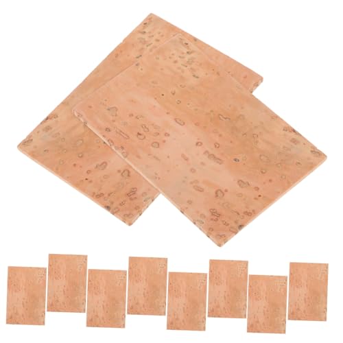 VANZACK 10Pcs Replacement Neck Cork Sheets for Saxophone Compatible with Soprano Alto Tenor Clarinet Durable and Compressible Cork for Enhanced Performance