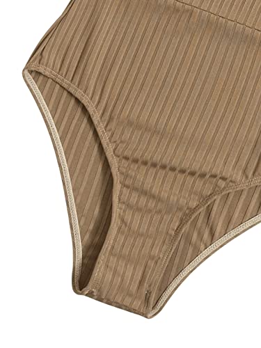 Soly Hux Women's Color Block V Neck Wrap Tie Side Onepiece Swimsuit Bathing Suit Swimwear Monokini Multicoloured Colorblock S #TOP4
