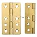 minkissy 6pcs Small Copper Piano Hinges 45x27mm Continuous Box Hinges for Jewelry Boxes Cabinet Doors Crafts, Heavy Duty Without Screws, Industrial Hardware