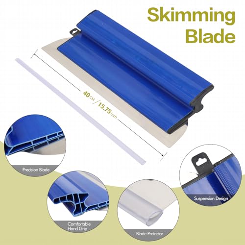 Paint Roller Kit, 18" Paint Roller Set with Paint Scraper, Putty Brushes, Tray with Disposable Liners, Extension Pole and Gloves, Wall Repair and Painting Tools for Interior Walls and Ceilings by BERXOL - Image 3