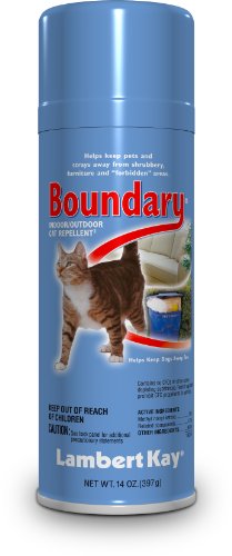 Lambert Kay Boundary Indoor/Outdoor Cat Repellent Aerosol Spray, 14-Ounce Lambert Kay Boundary Indoor/Outdoor Cat Repellent Aerosol Spray, 14-Ounce