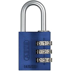 Candado 30Mm Abus 145/30_AZUL - Candado aluminio combinacion 30mm 3 dígitos azul