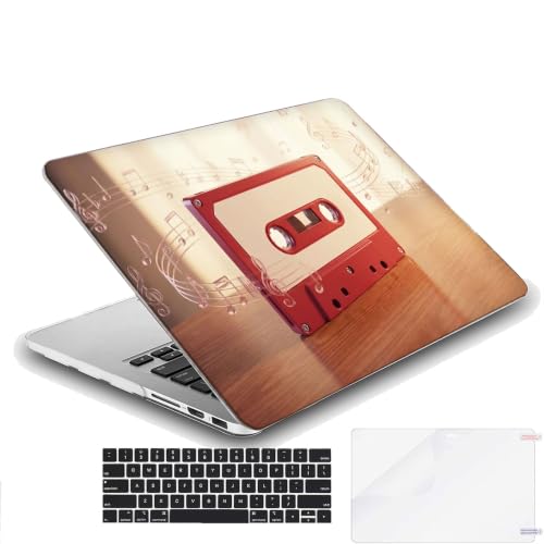 Hard Case Compatible with MacBook Air 13 inch Retina, Cassett Tape NB2037